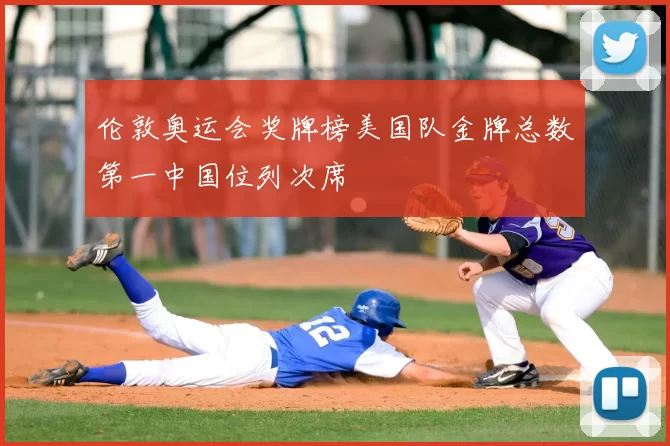 伦敦奥运会奖牌榜美国队金牌总数第一中国位列次席